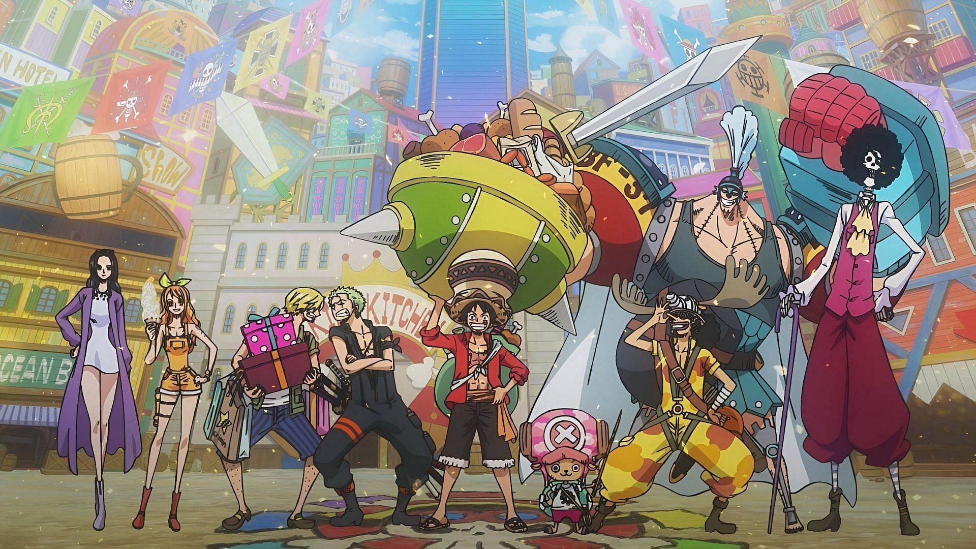 The Straw Hats as seen in the anime (Image via Toei Animation).